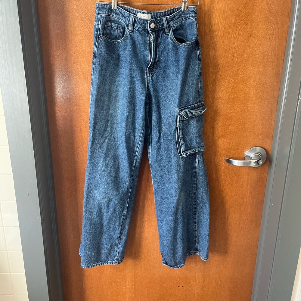 PacSun wide leg Blue Cargo Jeans